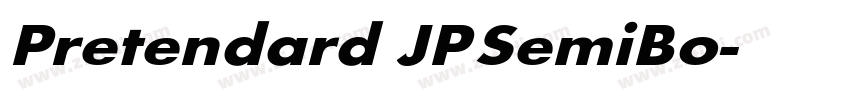 Pretendard JP SemiBo字体转换